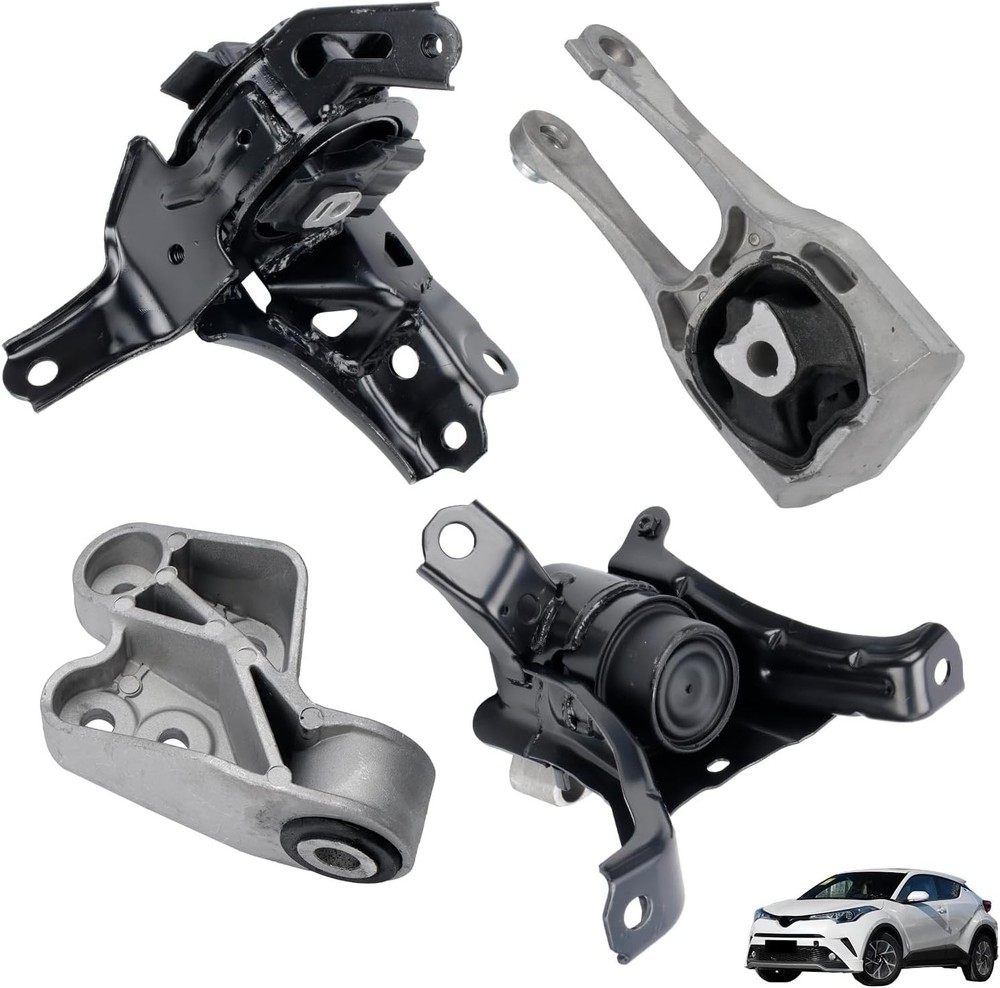 4PCS Engine Motor Mounts & Automatic Trans Mount Set Fits Toyota C-HR 22-18 L...