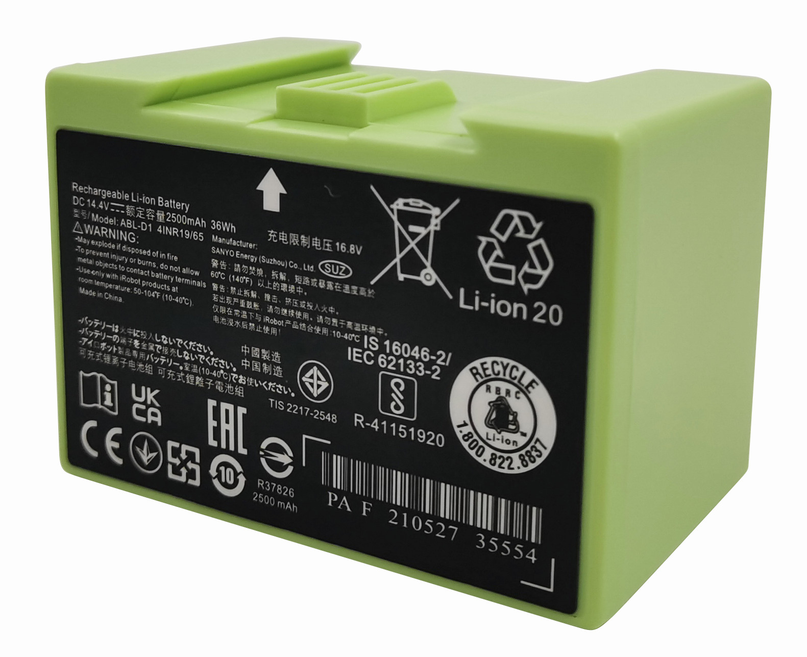 ✅For iRobot Roomba 14.4V Battery i7 e6 7550 e5 e5152 e5154 ABL-D1 e and i Series gallery
