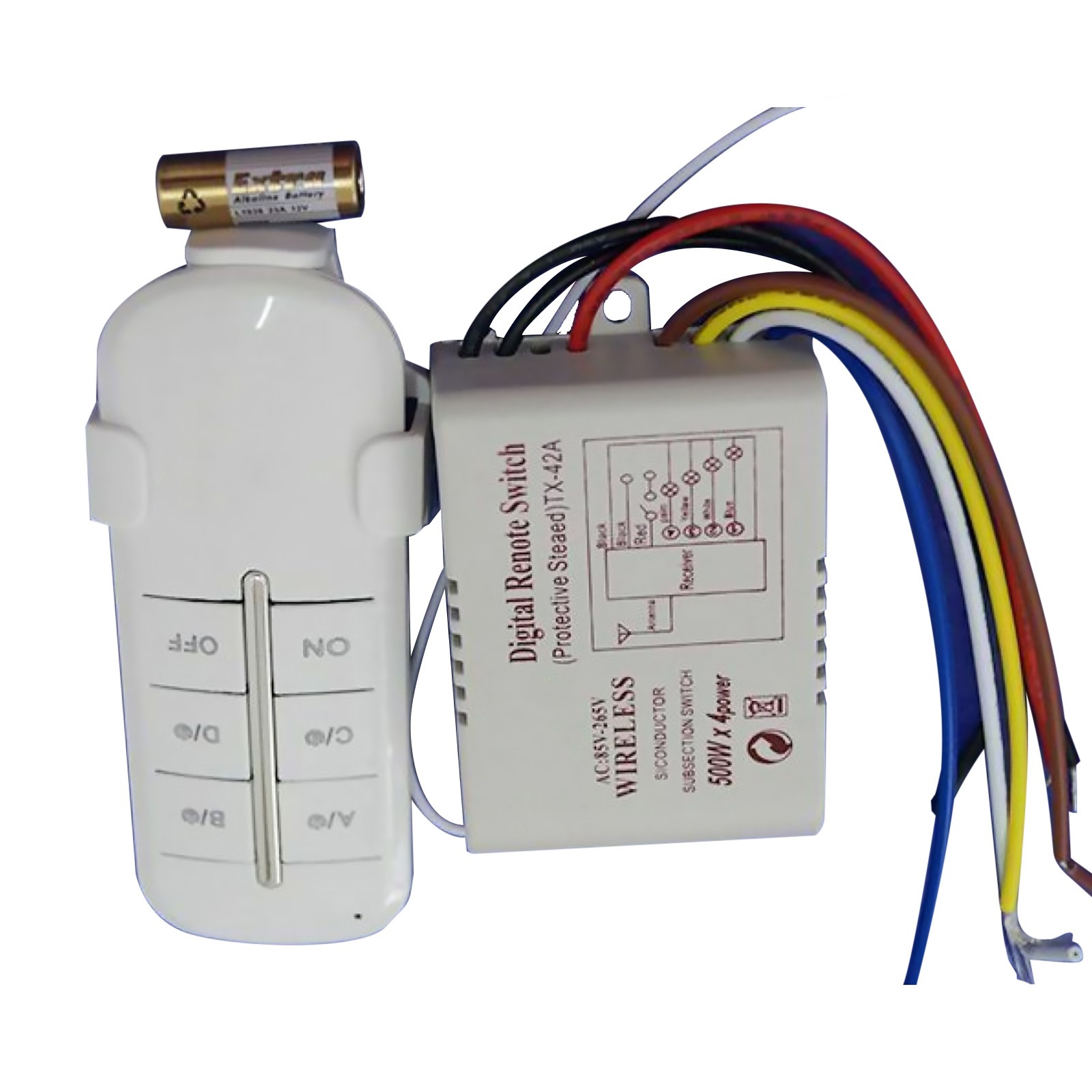 4 Way Light Lamp Digital Wireless Remote Controller Switch ON/OFF 110-240V New G gallery