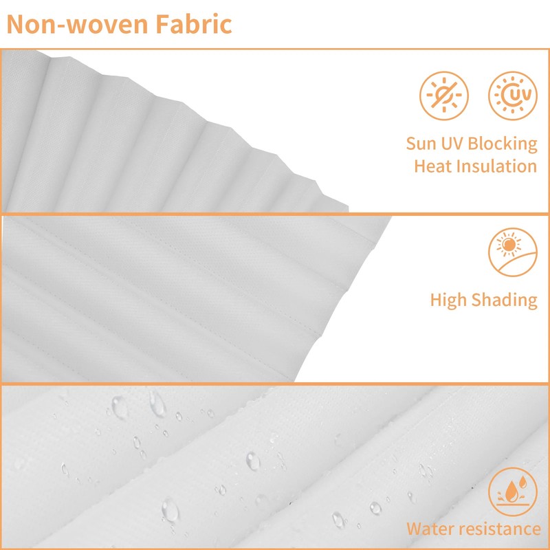 Pleated Window Blinds Temporary Window Shades Cordless Light Filtering Pleated P gallery