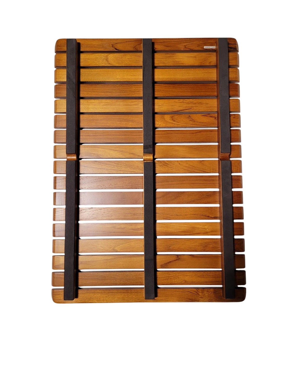 Teak Shower Mat 24"x16" Non-Slip Lacquer Finish Bathroom Spa Floor gallery