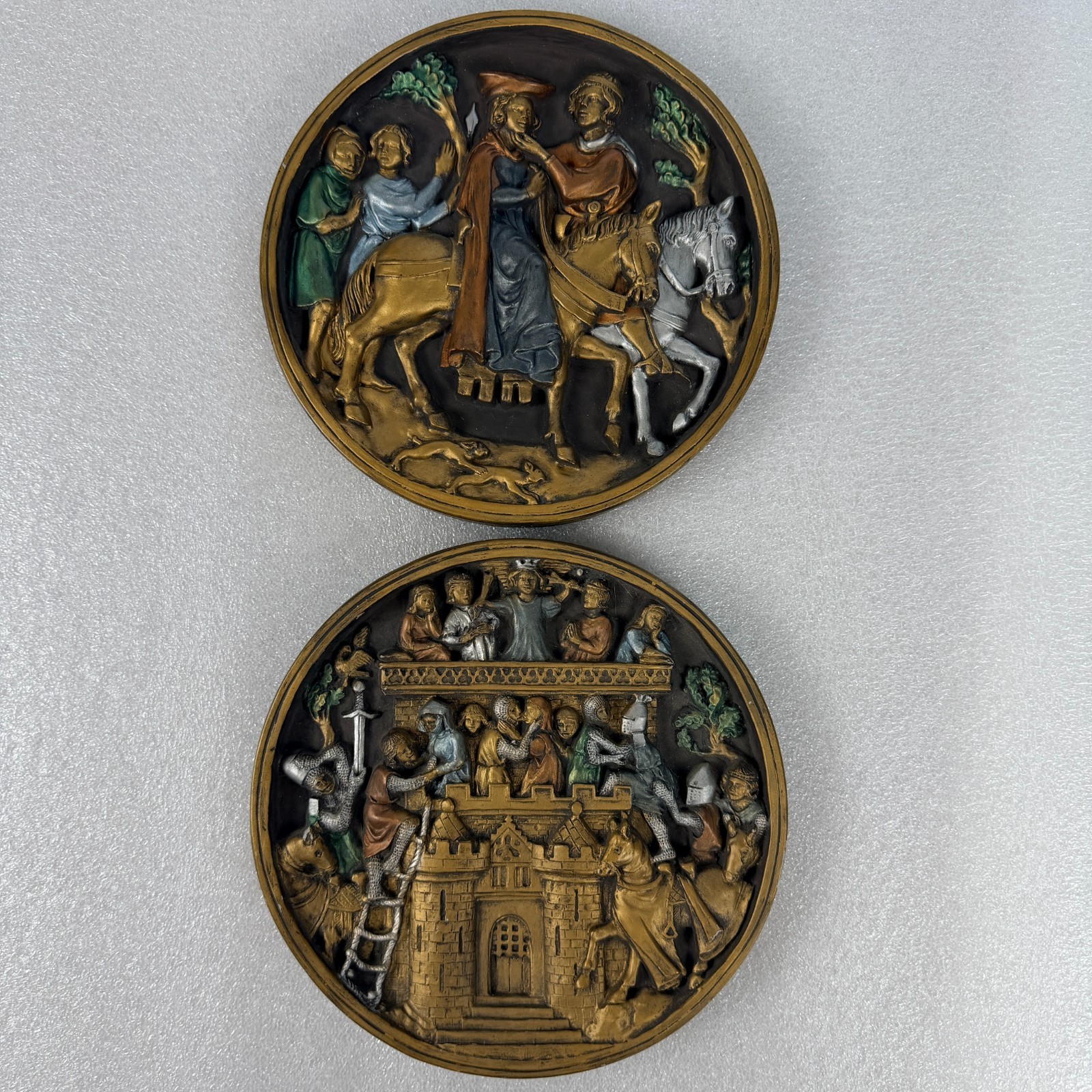 Marcus Designs The Courtship & The Castle of Love-Clay 3D Medieval Plaques gallery