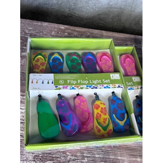 Fun Express Flip Flop String Lights Colorful Summer Luau Party Decorations gallery