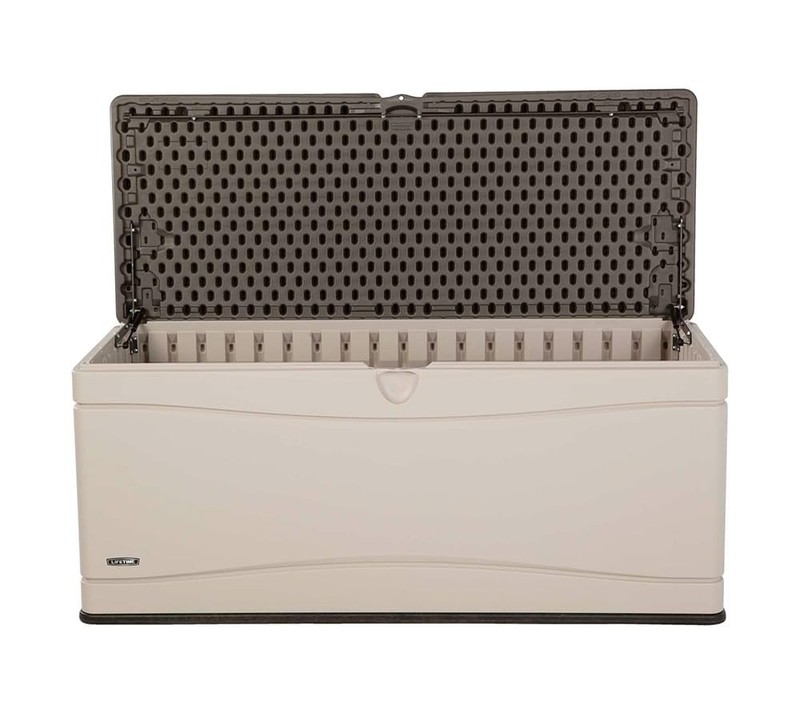 60012 Extra Large Deck Box, 130 Gallon, Desert Sand/Brown gallery