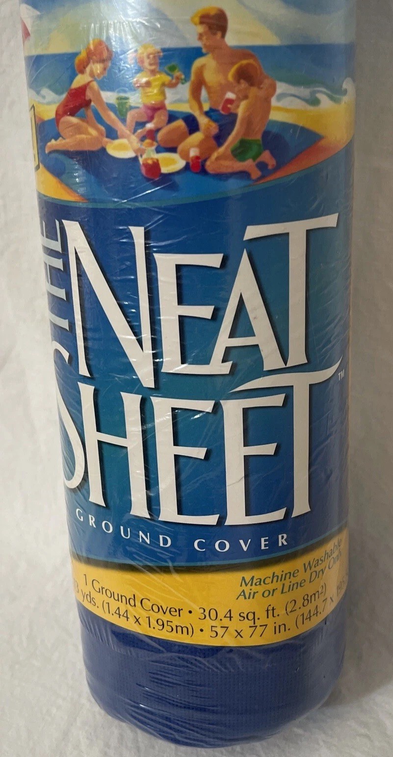 Neat Sheet Ground Blue Cover 57x77 Inches Picnic Beach Outdoor Blanket New gallery