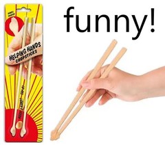 Helping Hands Chopsticks – Reusable Plastic Tiny Hands – Trick GaG Joke Novelty