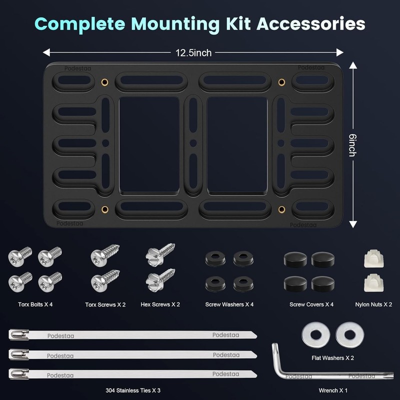 Front License Plate Bracket Holder for 2000-2025 A3 A4 A5 A6 A7 A8 Quattro Sport gallery