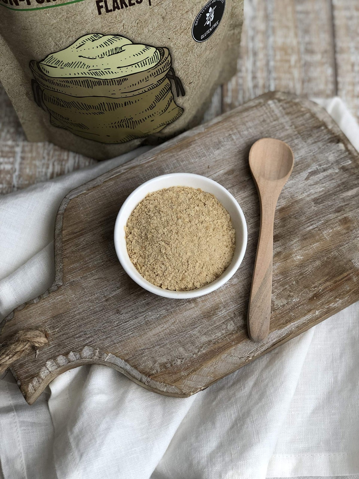 Nutritional Yeast Flakes 10 oz - Non-Fortified, Gluten-Free, Non-GMO, Vegan Supe gallery