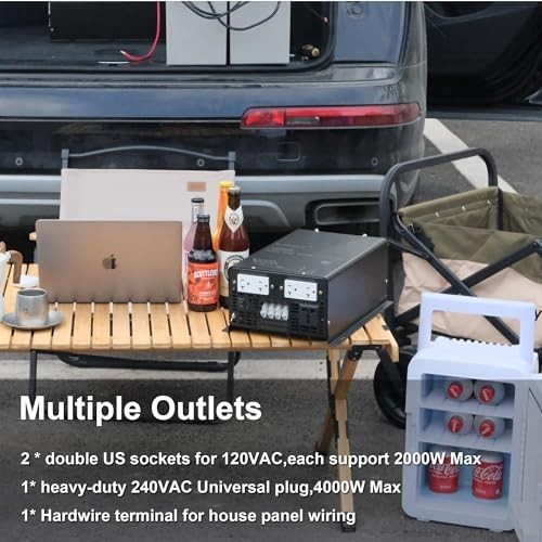 4000W Split Phase Pure Sine Wave Inverter 24V/48VDC to AC120V 240V wired new rv gallery