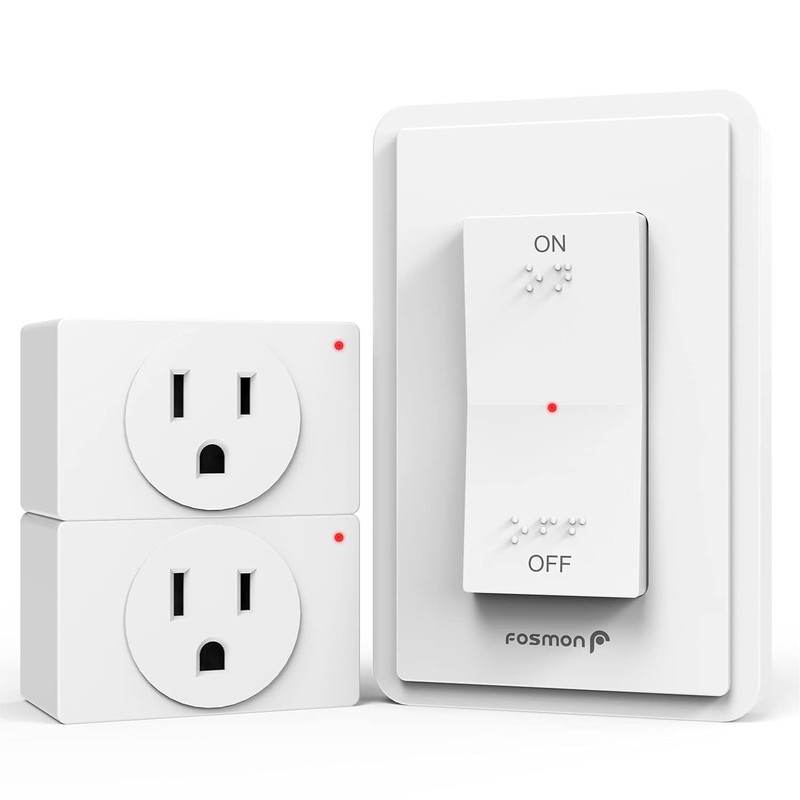 Effortless Light Control with 2 Pack Wireless Remote Control Outlet 15A, 1875W gallery