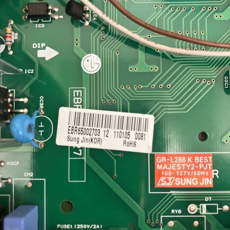 LG Refrigerator Main Control Board EBR65002703 gallery