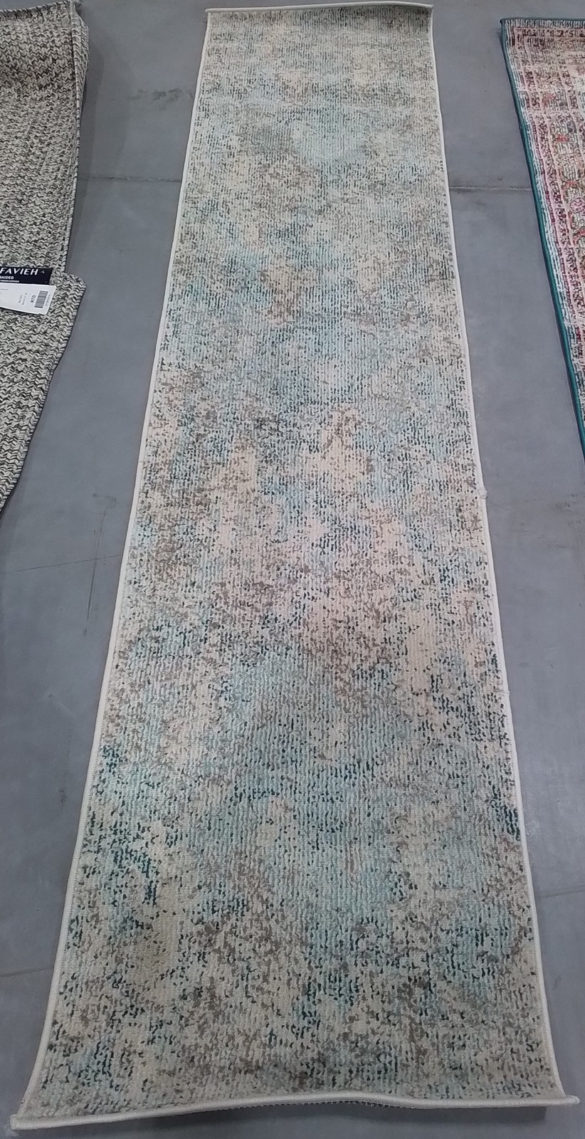 IVORY / TEAL 2'-0" x 8'-0" Damaged Rug, Reduced Price 3172810321 MAD453C-28 gallery