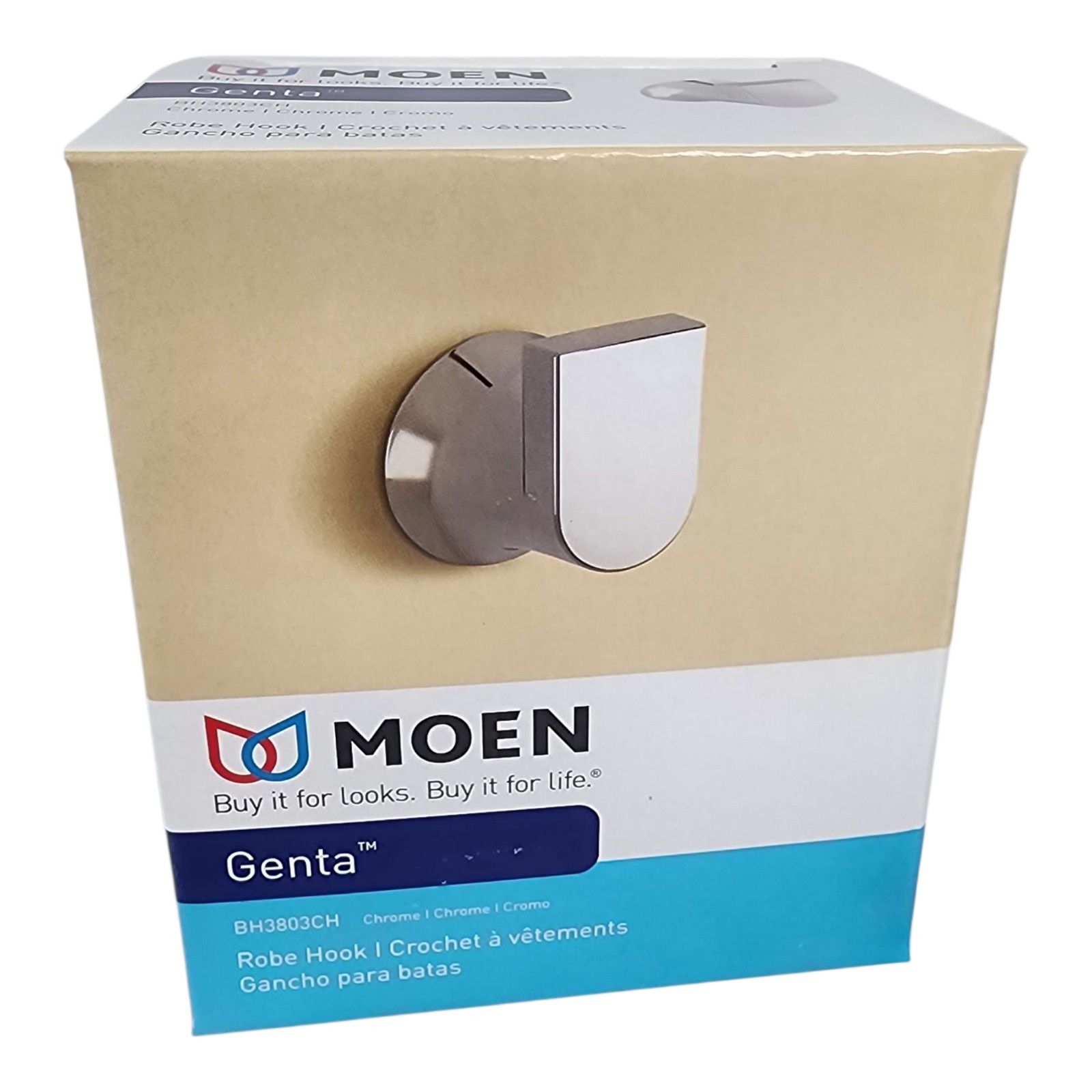 Moen Genta Robe Hook Polished Chrome BH3603CH Bathroom Towel Holder NEW gallery