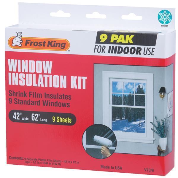 Frost King 42 x62 Indoor Window Insulation 9 Pack Shrink Kit V73/9H gallery
