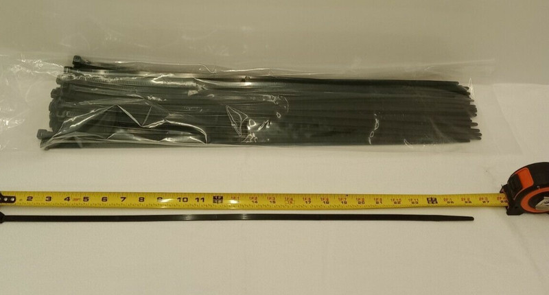 CABLE TIES/26 IN/Extra Long Heavy Duty /Black / Zip Ties - 50 Pack gallery