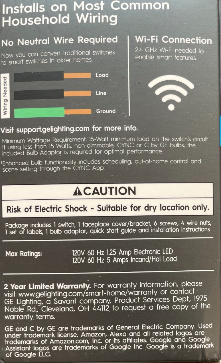 New GE Cync On/Off Smart Switch - Works with Alexa & Google gallery