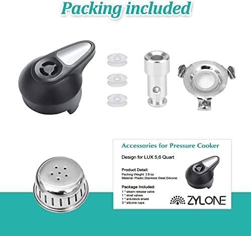 Steam Release Handle, Original Float Valve Replacement Parts with 3 Silicone Cap gallery