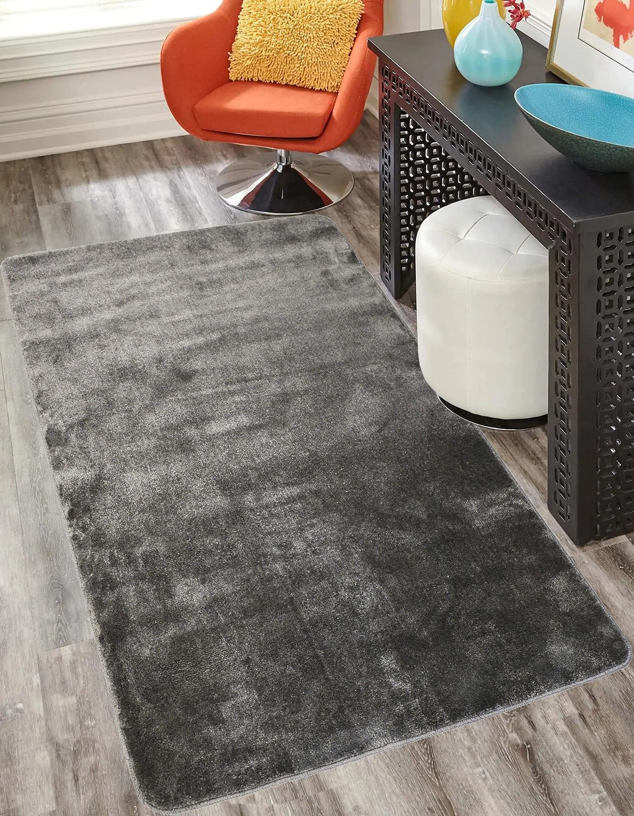 RugStylesOnline Euro Collection Solid Color Area Rug Rugs Slip Skid Resistant... gallery