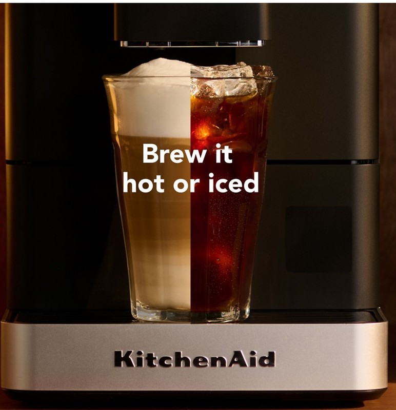 KitchenAid Fully Automatic Espresso Machine KF4 Hot or Iced Coffee - Black Matte gallery