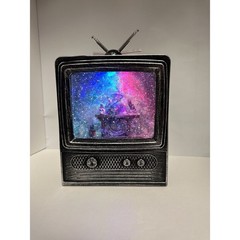 Witch TV Glitter Globe Halloween Decor Cracker Barrel Exclusive 2023 NEW in box!