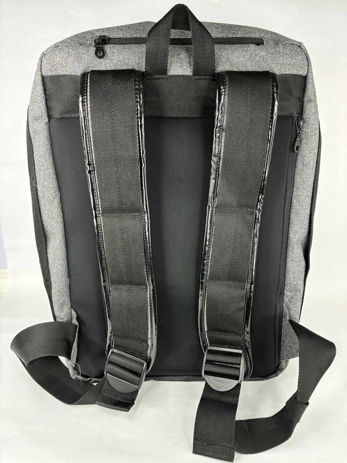 Shrine Backpack Black Solid Sneaker Compartment Travel Weekender W/ Hat Sling 5