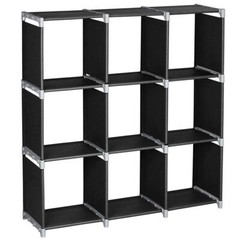 6/9 Cubes Grid Storage Closet Cloth Organizer Shelf Bookcase Storage Modular
