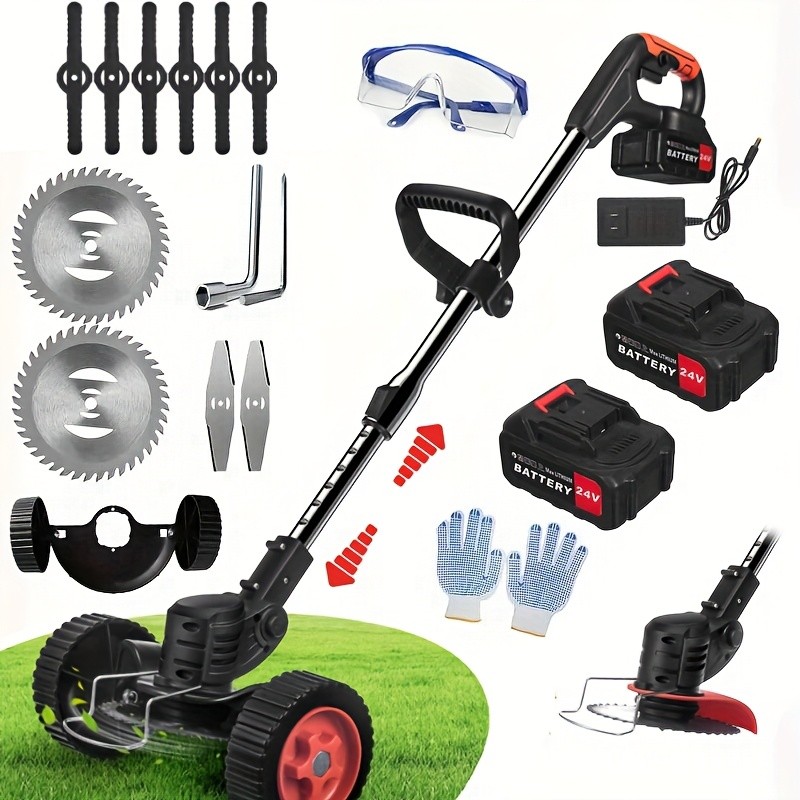 Cordless Electric Mower, Multifunctional Lawn Cutter for Home Small Business Use gallery