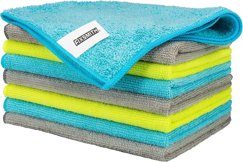Multi-Functional Lint-Free Microfiber Cleaning Towels - 8 Soft Rags, 12x16 in gallery