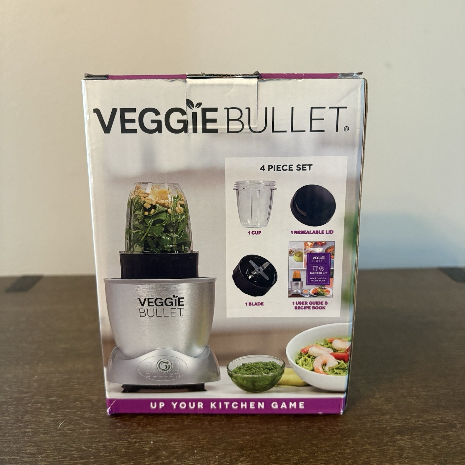 New Veggie Bullet Blender Kit Attachment Cup & Blade Accessory (New In Open Box) gallery