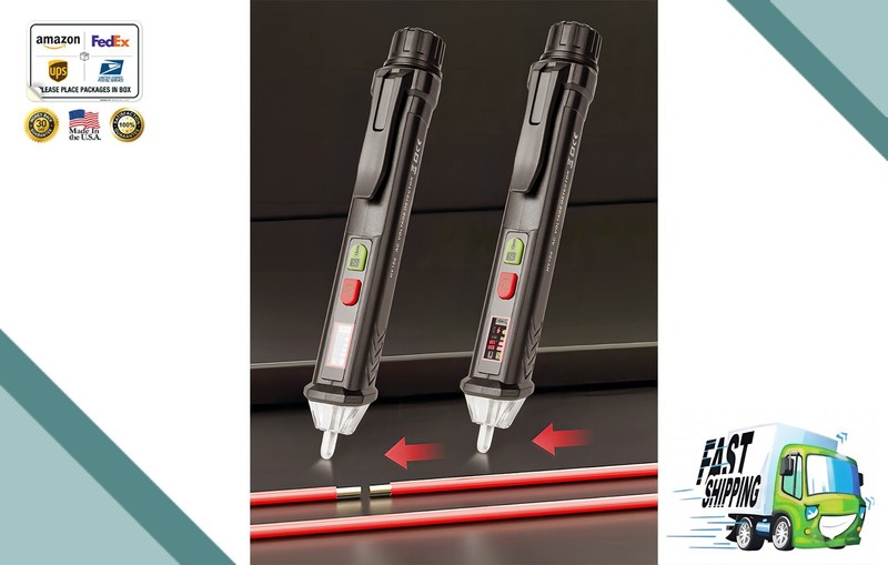 2x Non-Contact Voltage Tester Pen | Electrical Sensor Detector | Safe LED Tool gallery