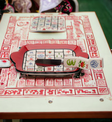 Ceramic Mahjong 2pc Spreader And Dish Set, Home Decor, Kitchen Decor, Game Room