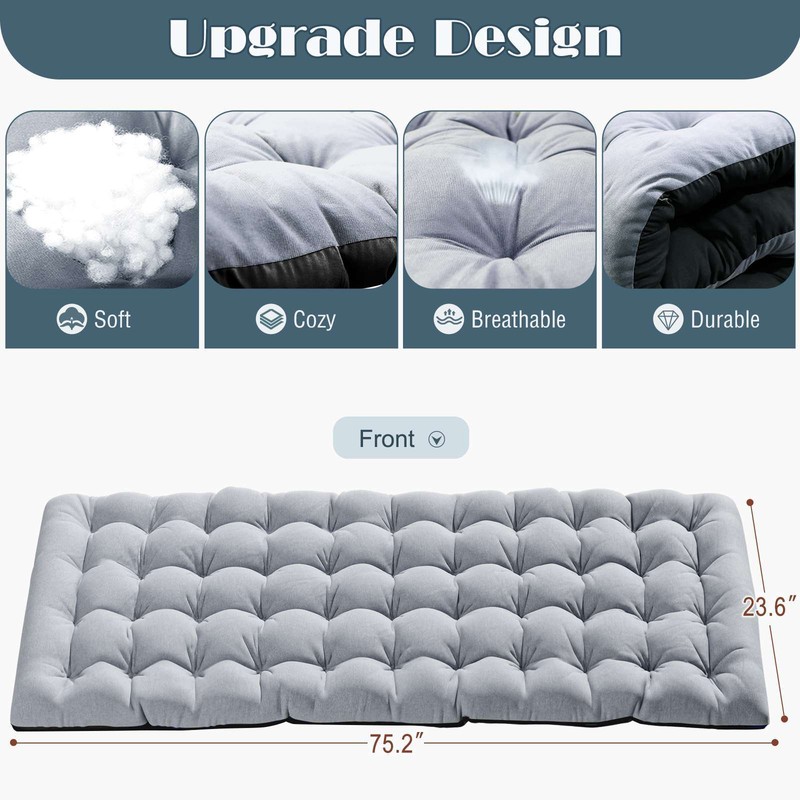 New 4 Level Adjustable Cot Rollaway Folding Bed Black Frame with Black Mattress gallery