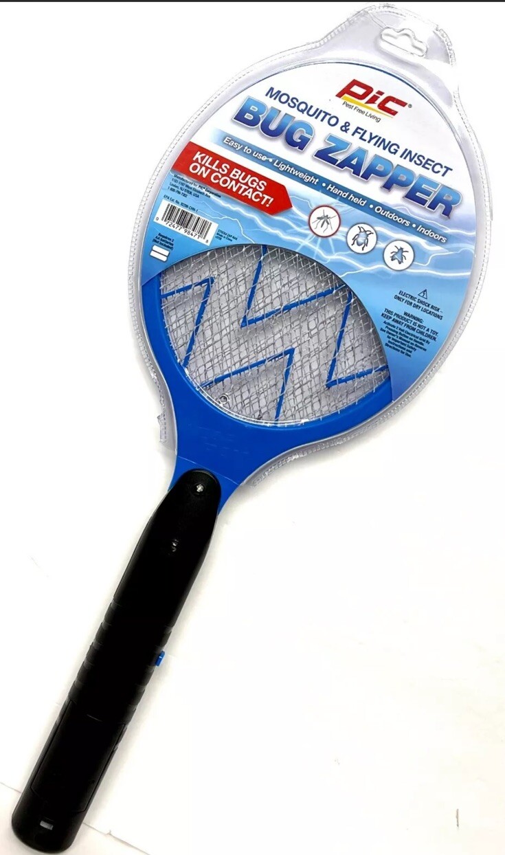 2 PACK Electric Swatter Fly Handheld Mosquito and Flying Insect Bug Zapper gallery
