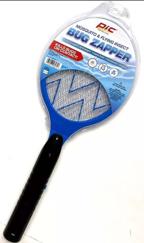 2 PACK Electric Swatter Fly Handheld Mosquito and Flying Insect Bug Zapper gallery