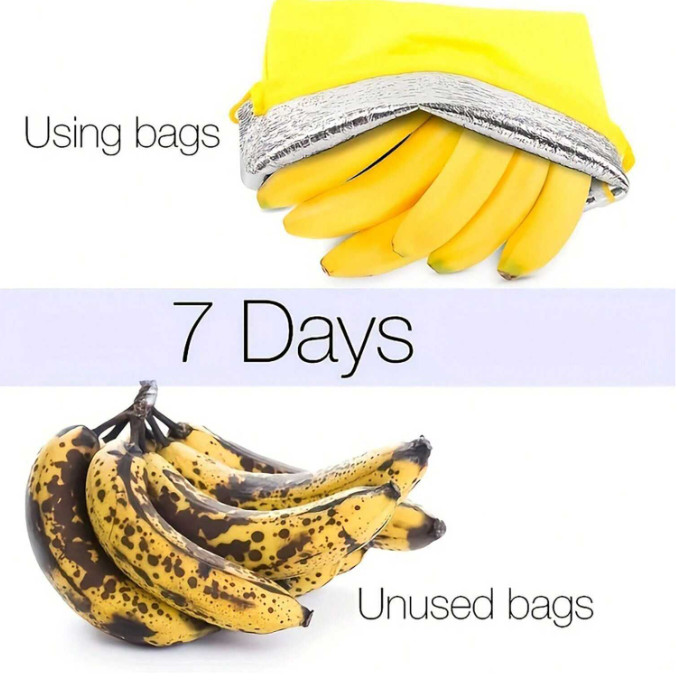 Yellow Banana Storage Bag - Prevent Ripeness, Washable Durable Fruit Organizer gallery
