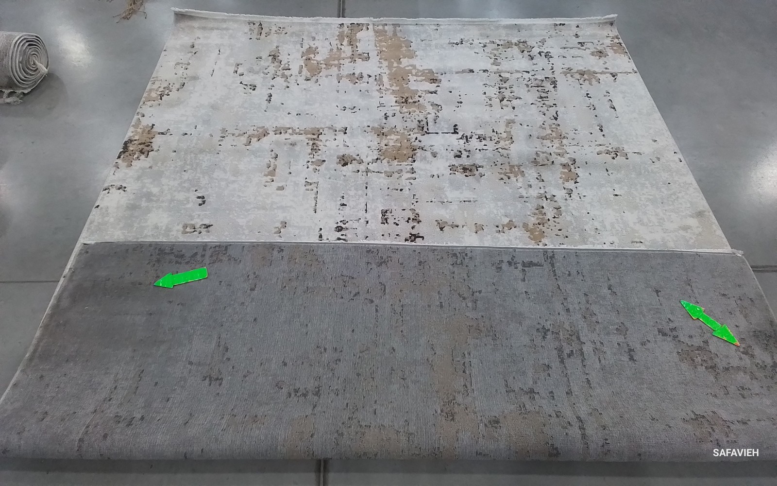 GREY / GOLD 8'-0" x 10'-0" Back Stain Rug, Reduced Price 1172800089 SHV723G-8 gallery