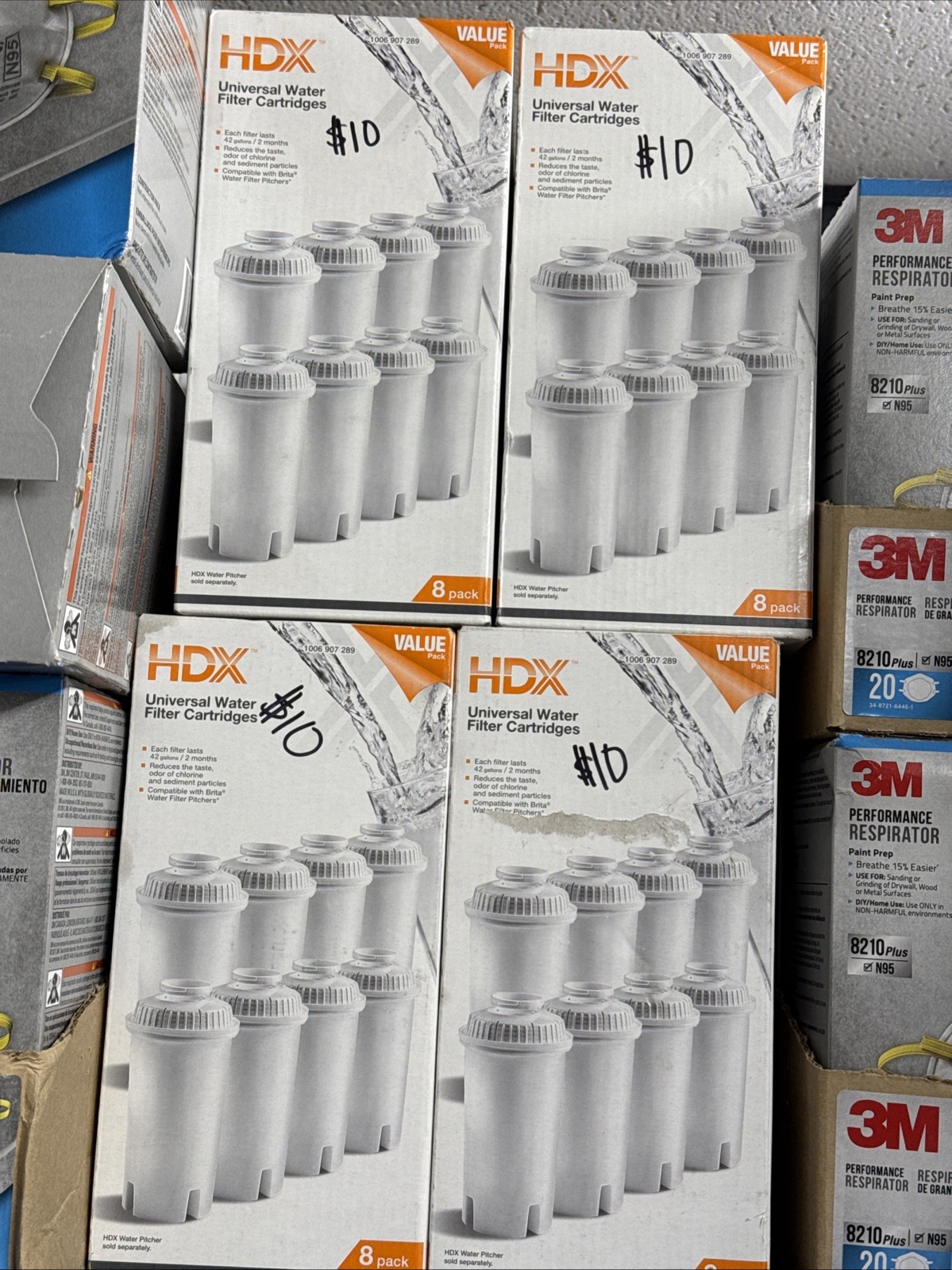2 boxes of 8 HDX Water Pitcher Replacement Water Filter Cartridges, BPA Free gallery