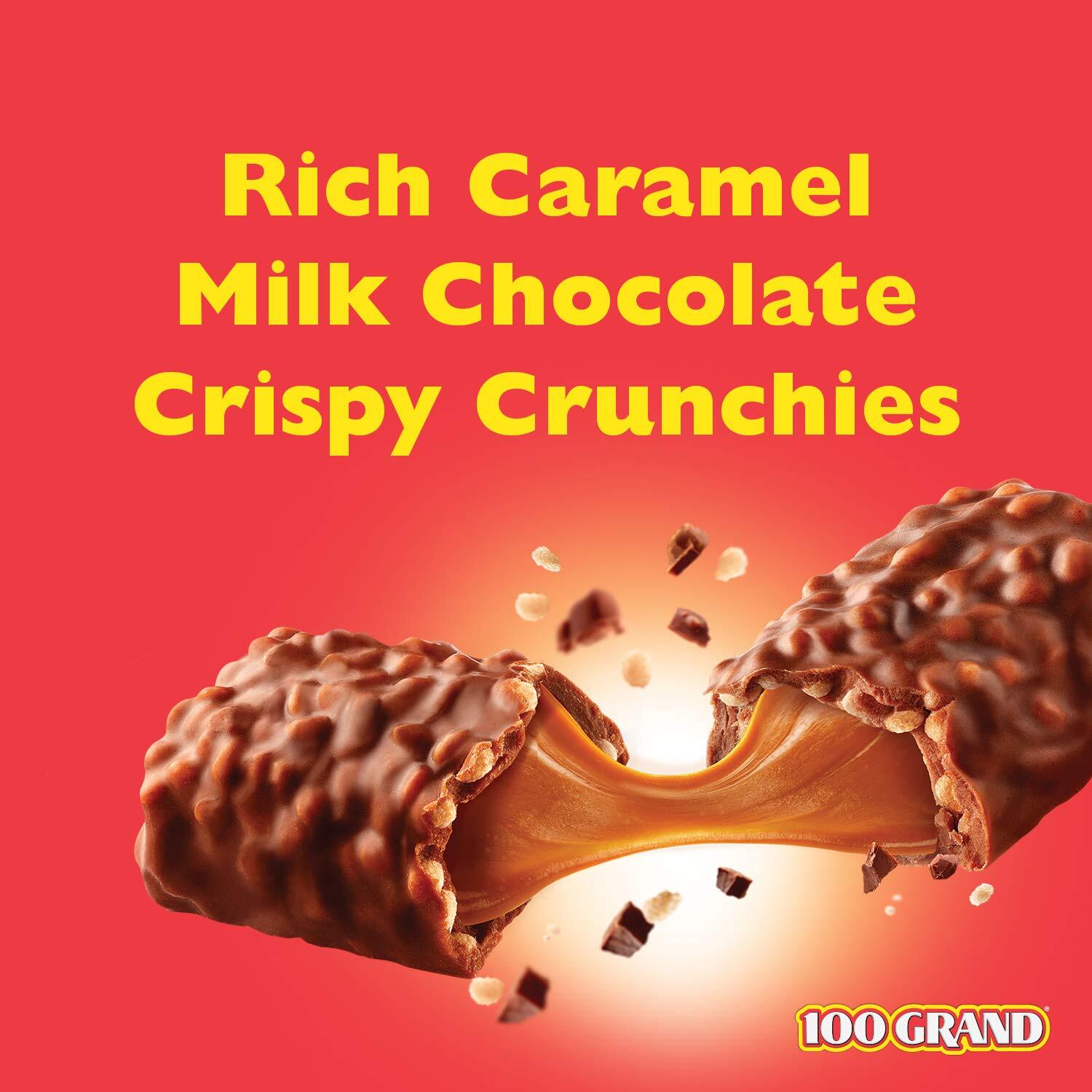 100 GRAND Milk Chocolate & Caramel, FUN SIZE IN POUNDS BAG!!!! DELICIOUS YUM gallery