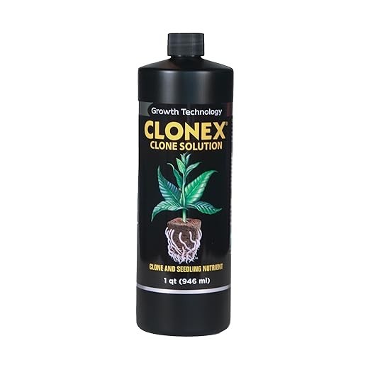 Clonex Clone Solution, Professional-Grade Nutrient Formula for Seedlings, Cuttin