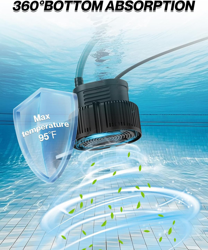 Pool Cover Pump above Ground - Submersible Sump Pump, Swimming Water Removal Pum gallery