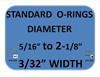 SQUARE or ROUND STANDARD RUBBER ORINGS 3/32" PAINTBALL gallery