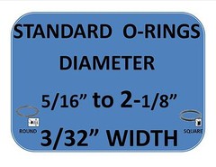 SQUARE or ROUND STANDARD RUBBER ORINGS 3/32″ PAINTBALL