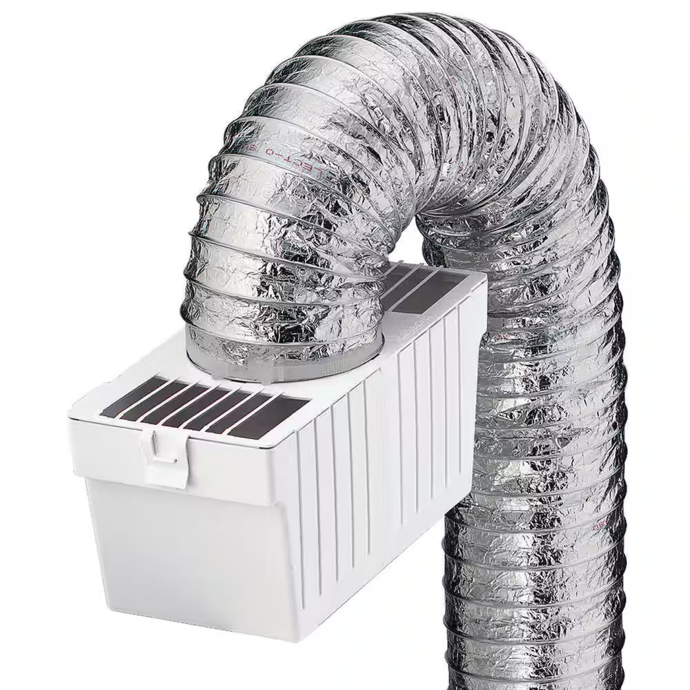 4 Ft. Indoor Dryer Vent Transition Kit for 4 In. Dia Duct, with Plastic Lint Res gallery