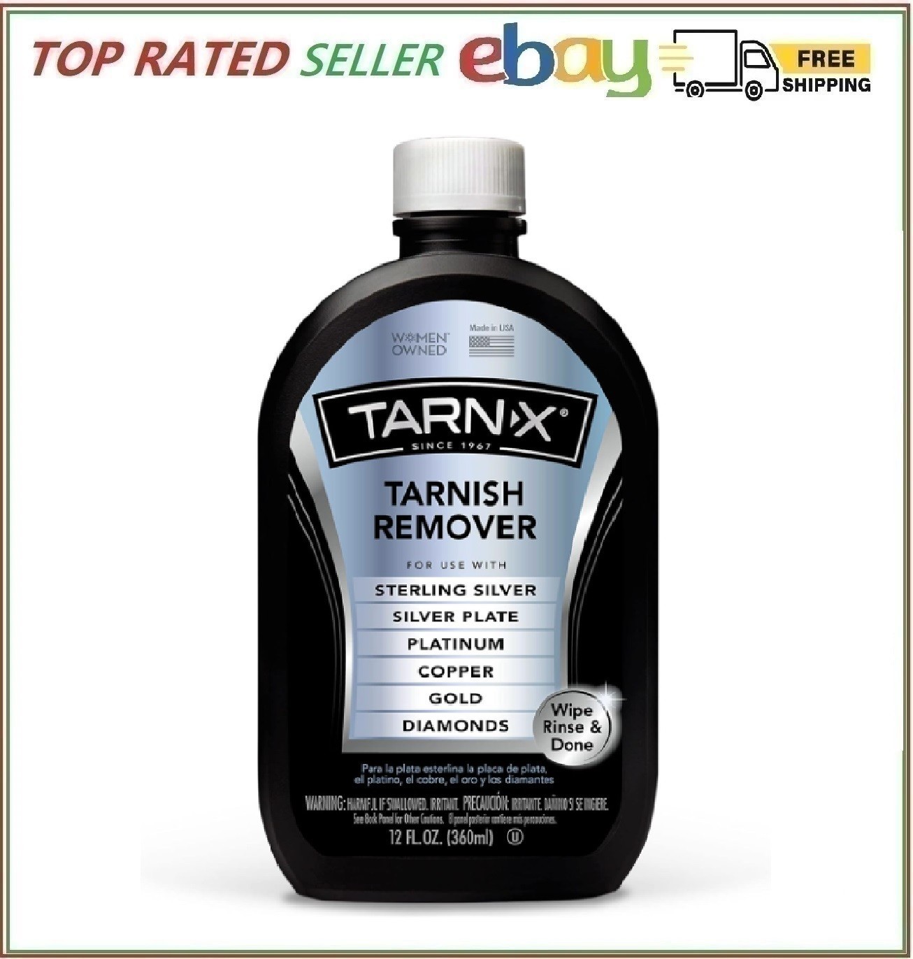 Tarnish Remover, 12 Ounce Bottle (Packaging May Vary) gallery