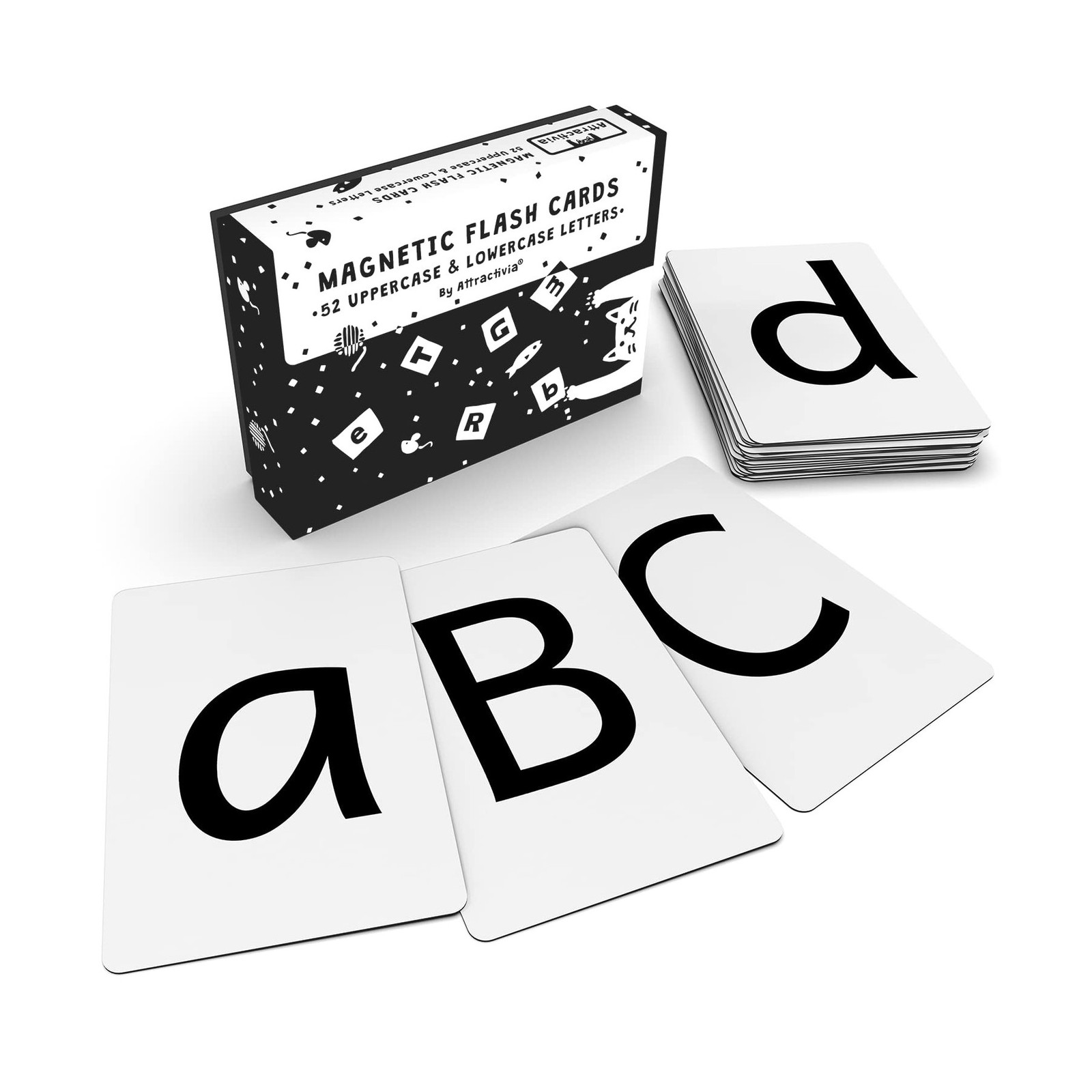 Magnetic Big Alphabet ABC Flash Cards - 52 Sturdy Uppercase & Lower... Fast Ship gallery