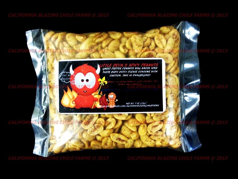Carolina Reaper/ Moruga Scorpion/ Ghost Pepper PEANUTS~7 OUNCE OF INFERNO NUTS. gallery