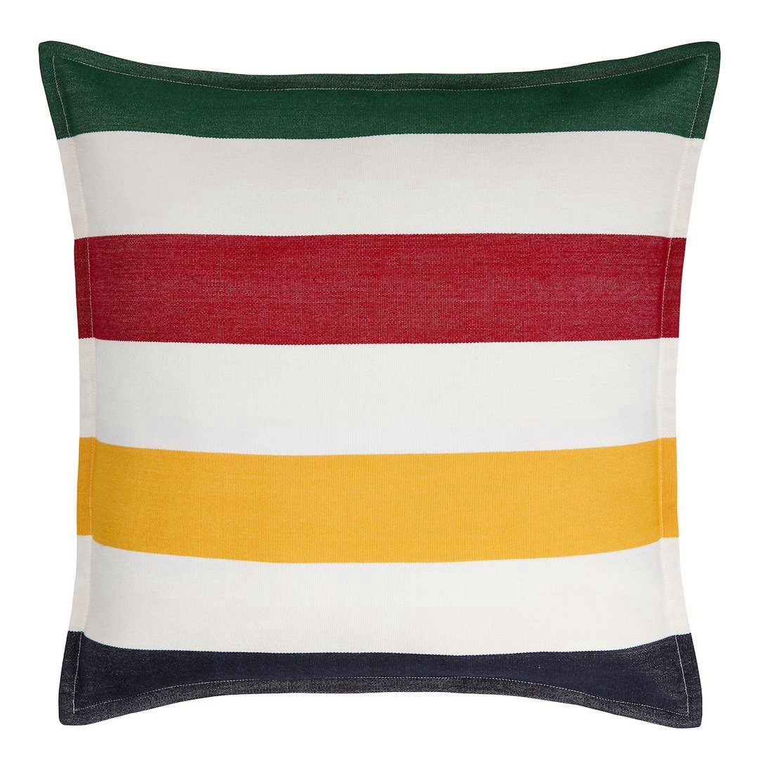 Hudson’s Bay Stripes Outdoor Accent Cushion, Multi-Coloured, 20-in x 20-in gallery
