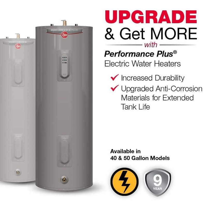 Performance 40 Gal. Medium 3800-Watt Double Element Electric Water Heater with 6 gallery