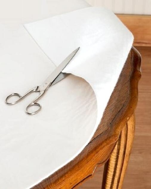 Dependable Felt Back Vinyl Table Pad Protector Size 52" x 108" Cut to Fit gallery