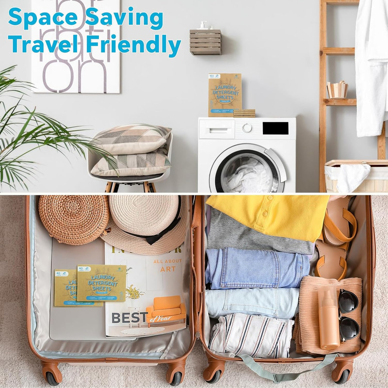 Laundry Detergent Sheets Fragrance Free, Eco-Friendly, Powerful Cleaning, up To gallery